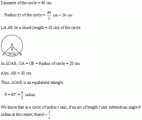 NCERT Solutions for 11th Class Maths: Chapter 3-Trigonometric Functions Ex. 3.1 Que. 4