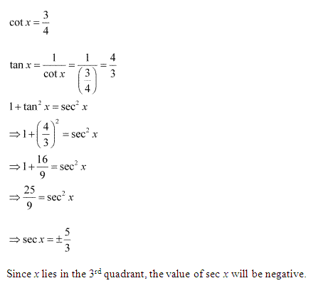 NCERT Solutions for 11th Class Maths: Chapter 3-Trigonometric Functions Ex. 3.2 Que. 2
