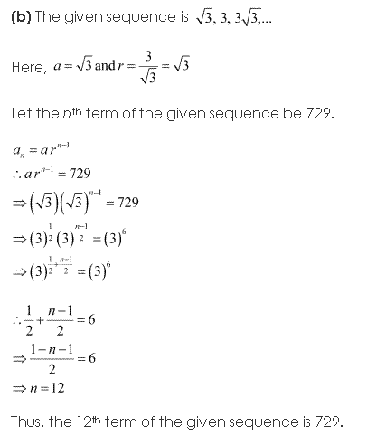 NCERT Solutions for 11th Class Maths: Chapter 9-Sequences and Series Ex. 9.3 Que. 5