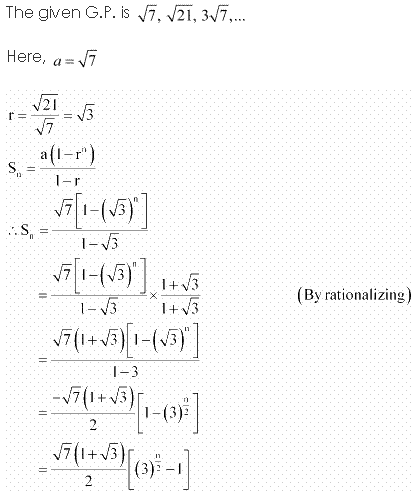 NCERT Solutions for 11th Class Maths: Chapter 9-Sequences and Series Ex. 9.3 Que. 8