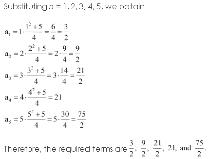 NCERT Solutions for 11th Class Maths: Chapter 9-Sequences and Series Ex. 9.1 Que. 6