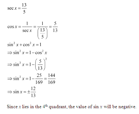 NCERT Solutions for 11th Class Maths: Chapter 3-Trigonometric Functions Ex. 3.2 Que. 3