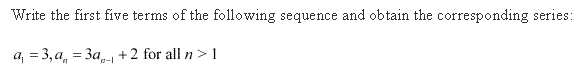 NCERT Solutions for 11th Class Maths: Chapter 9-Sequences and Series Ex. 9.1 Que. 11