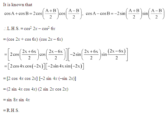 NCERT Solutions for 11th Class Maths: Chapter 3-Trigonometric Functions Ex. 3.3 Que. 12