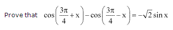 NCERT Solutions for 11th Class Maths: Chapter 3-Trigonometric Functions Ex. 3.3 Que. 10