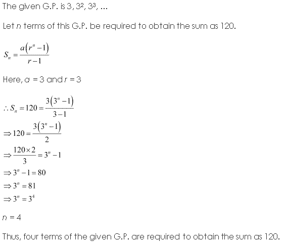 NCERT Solutions for 11th Class Maths: Chapter 9-Sequences and Series Ex. 9.3 Que. 13