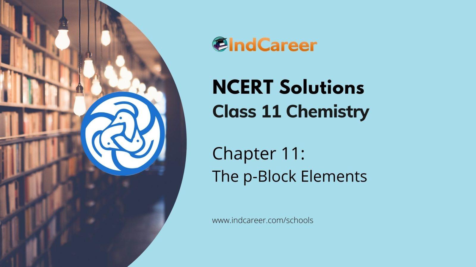 NCERT Solutions for 11th Class Chemistry: Chapter 11-The p-Block Elements