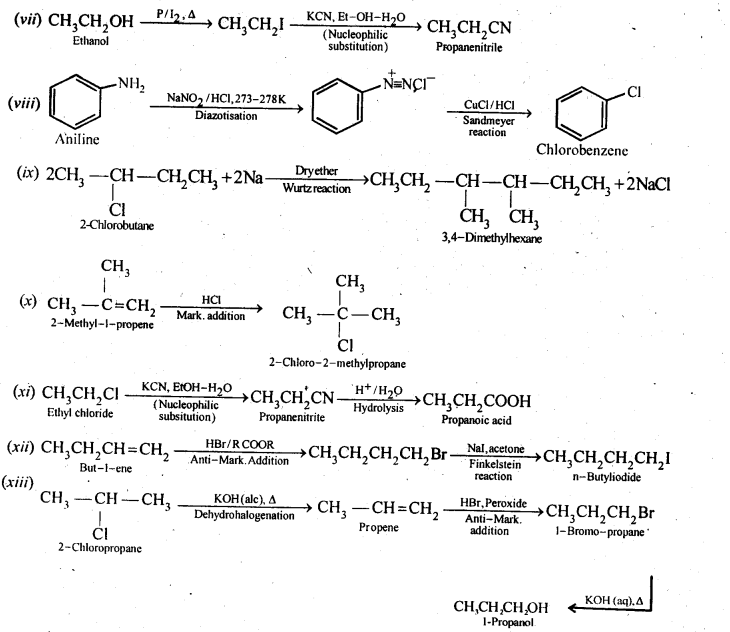 NCERT Solutions for 12th Class Chemistry: Chapter 10-Haloalkanes and Haloarenes Ex.10.19