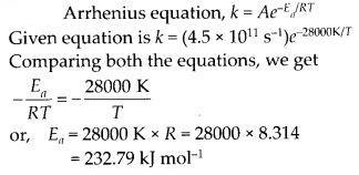 NCERT Solutions for 12th Class Chemistry: Chapter 4-Chemical Kinetics Ex.4.26