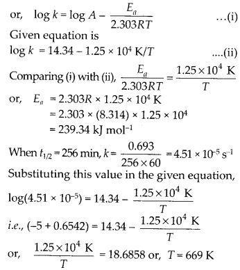 NCERT Solutions for 12th Class Chemistry: Chapter 4-Chemical Kinetics Ex.4.27