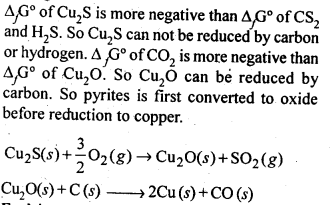 NCERT Solutions for 12th Class Chemistry: Chapter 6-General Principles and Processes of Isolation of Elements Ex.6.3