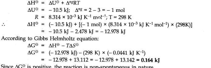 NCERT Solutions for 11th Class Chemistry: Chapter 6-Thermodynamics Que. 19