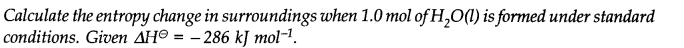 NCERT Solutions for 11th Class Chemistry: Chapter 6-Thermodynamics Que. 22