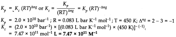 NCERT Solutions for 11th Class Chemistry: Chapter 7-Equilibrium Que. 10