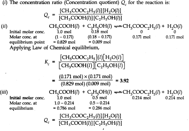 NCERT Solutions for 11th Class Chemistry: Chapter 7-Equilibrium Que. 17