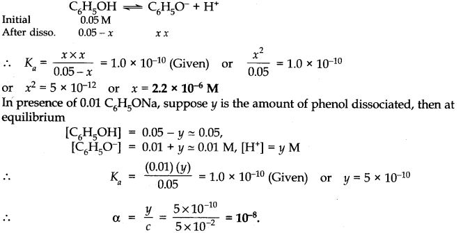 NCERT Solutions for 11th Class Chemistry: Chapter 7-Equilibrium Que. 43