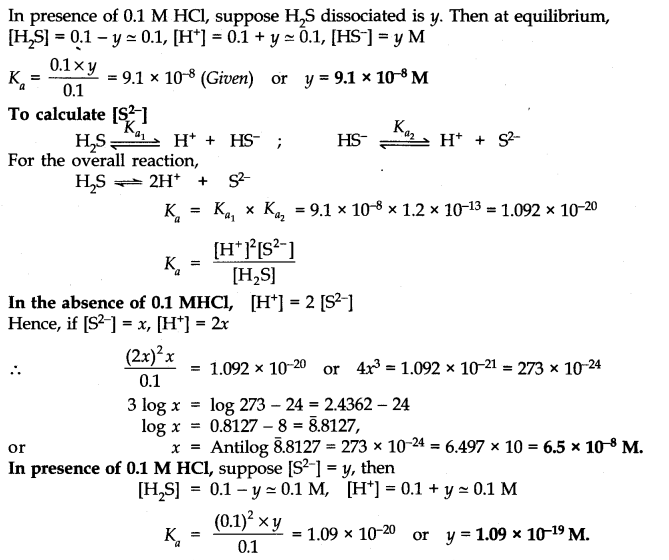 NCERT Solutions for 11th Class Chemistry: Chapter 7-Equilibrium Que. 44