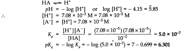 NCERT Solutions for 11th Class Chemistry: Chapter 7-Equilibrium Que. 46