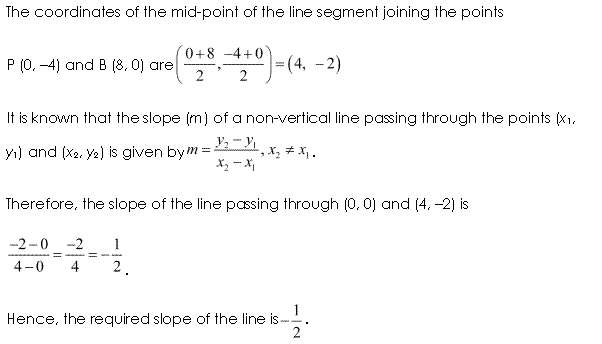 NCERT Solutions for 11th Class Maths: Chapter 10-Straight Lines Ex. 10.1 Que. 5