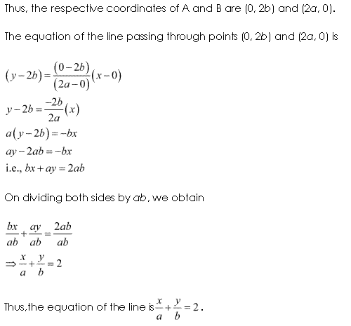 NCERT Solutions for 11th Class Maths: Chapter 10-Straight Lines Ex. 10.2 Que. 18