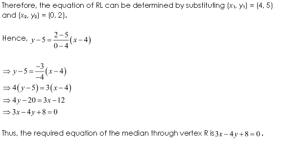 NCERT Solutions for 11th Class Maths: Chapter 10-Straight Lines Ex. 10.2 Que. 9
