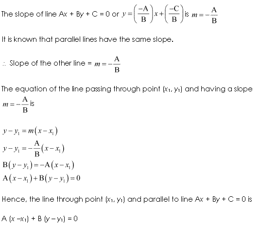 NCERT Solutions for 11th Class Maths: Chapter 10-Straight Lines Ex. 10.3 Que. 11