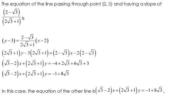NCERT Solutions for 11th Class Maths: Chapter 10-Straight Lines Ex. 10.3 Que. 12