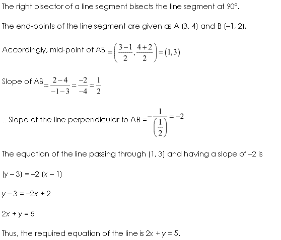 NCERT Solutions for 11th Class Maths: Chapter 10-Straight Lines Ex. 10.3 Que. 13