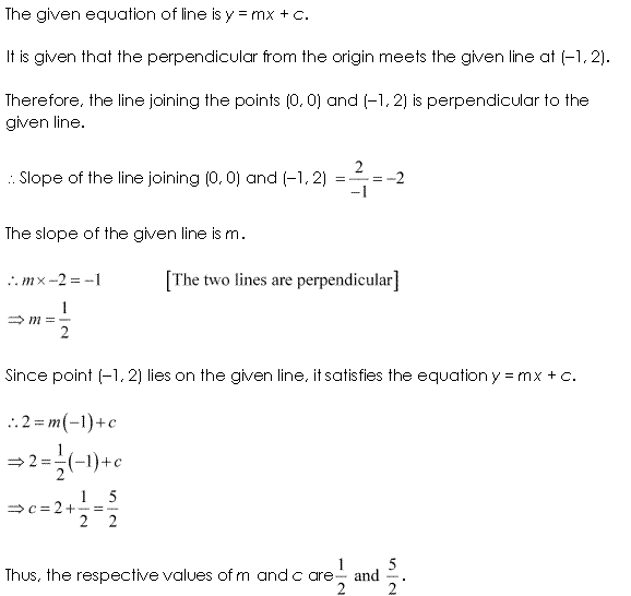 NCERT Solutions for 11th Class Maths: Chapter 10-Straight Lines Ex. 10.3 Que. 15