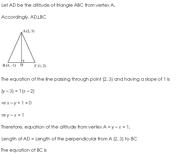 NCERT Solutions for 11th Class Maths: Chapter 10-Straight Lines Ex. 10.3 Que. 17
