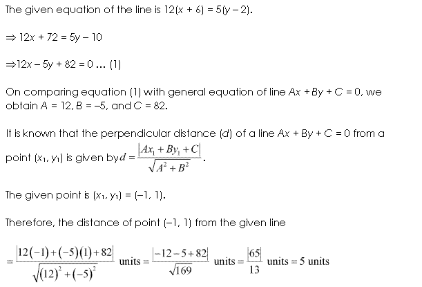 NCERT Solutions for 11th Class Maths: Chapter 10-Straight Lines Ex. 10.3 Que. 4