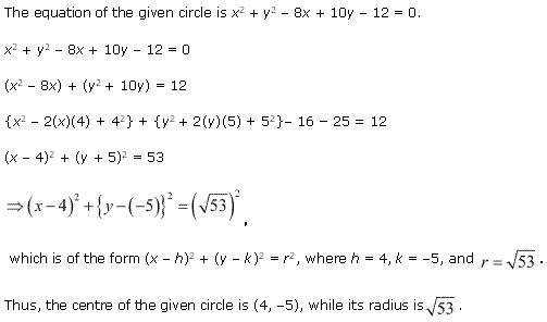 NCERT Solutions for 11th Class Maths: Chapter 11-Conic Sections Ex. 11. que. 8