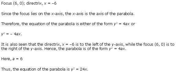 NCERT Solutions for 11th Class Maths: Chapter 11-Conic Sections Ex. 11. 2 que. 7