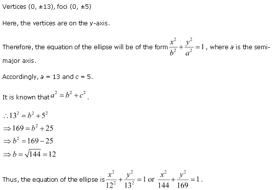 NCERT Solutions for 11th Class Maths: Chapter 11-Conic Sections Ex. 11. 3 que. 11