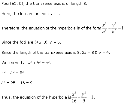 NCERT Solutions for 11th Class Maths: Chapter 11-Conic Sections Ex. 11. 4 que. 10