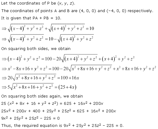 NCERT Solutions for 11th Class Maths: Chapter 12-Introduction to three Dimensional Geometry Ex. 12.2  Que. 5