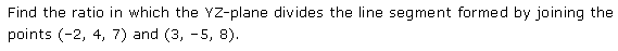 NCERT Solutions for 11th Class Maths: Chapter 12-Introduction to three Dimensional Geometry Ex. 12.3  Que. 3