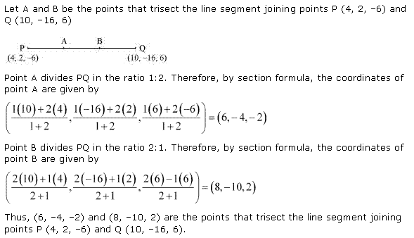 NCERT Solutions for 11th Class Maths: Chapter 12-Introduction to three Dimensional Geometry Ex. 12.3  Que. 5