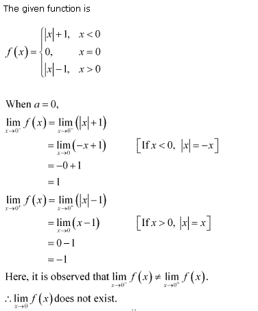 NCERT Solutions for 11th Class Maths: Chapter 13-Limits and Derivatives Ex.13.1 Que. 30