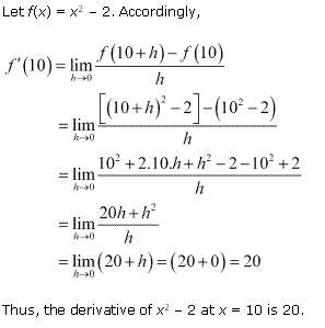 NCERT Solutions for 11th Class Maths: Chapter 13-Limits and Derivatives Ex.13.2 Que. 1