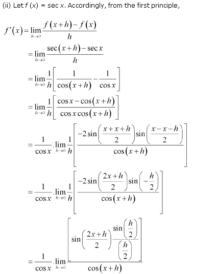 NCERT Solutions for 11th Class Maths: Chapter 13-Limits and Derivatives Ex.13.2 Que. 11