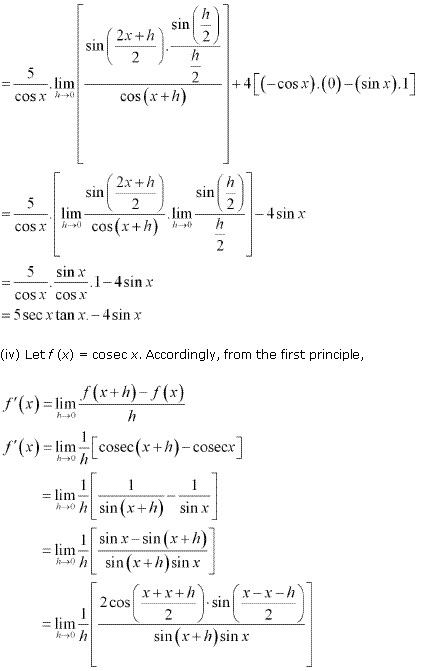 NCERT Solutions for 11th Class Maths: Chapter 13-Limits and Derivatives Ex.13.2 Que. 11