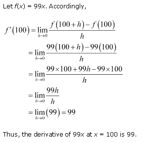 NCERT Solutions for 11th Class Maths: Chapter 13-Limits and Derivatives Ex.13.2 Que. 2