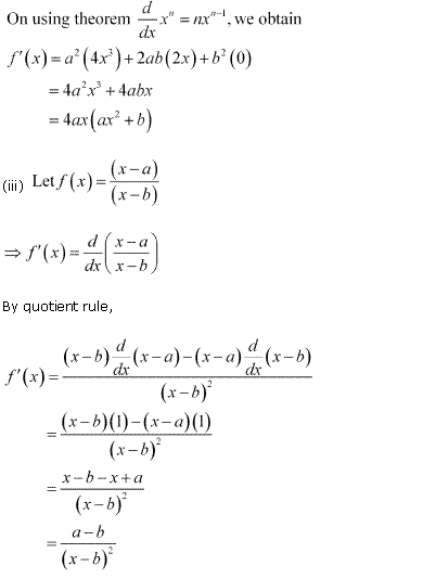 NCERT Solutions for 11th Class Maths: Chapter 13-Limits and Derivatives Ex.13.2 Que. 7