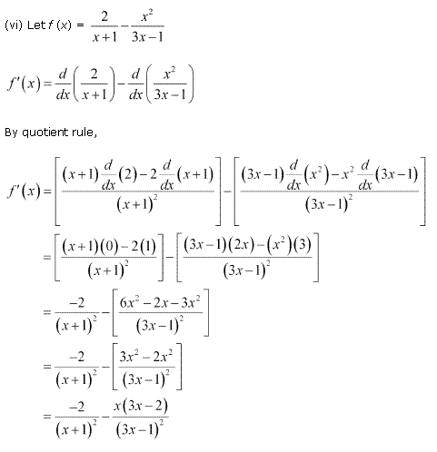 NCERT Solutions for 11th Class Maths: Chapter 13-Limits and Derivatives Ex.13.2 Que. 9