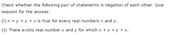 NCERT Solutions for 11th Class Maths: Chapter 14-Mathematical Reasoning Ex. 14.3 Que. 3