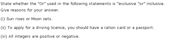 NCERT Solutions for 11th Class Maths: Chapter 14-Mathematical Reasoning Ex. 14.3 Que. 4