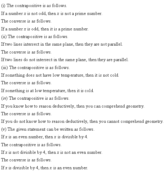 NCERT Solutions for 11th Class Maths: Chapter 14-Mathematical Reasoning Ex. 14.4 Que. 2