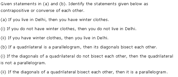 NCERT Solutions for 11th Class Maths: Chapter 14-Mathematical Reasoning Ex. 14.4 Que. 4