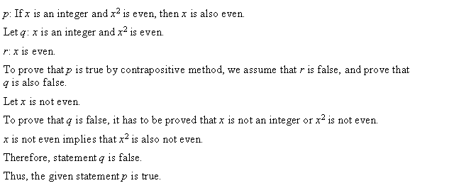 NCERT Solutions for 11th Class Maths: Chapter 14-Mathematical Reasoning Ex. 14.5 Que. 3